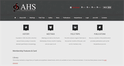Desktop Screenshot of ahs.org.au
