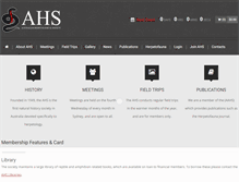 Tablet Screenshot of ahs.org.au